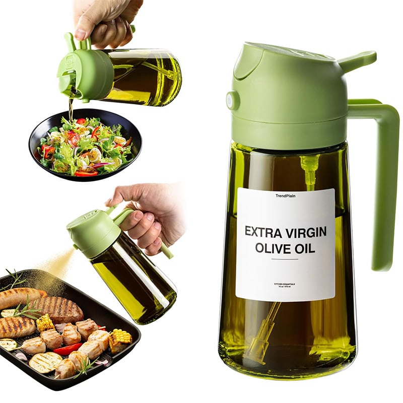 🎁HOT SALE 49% OFF💕2 in 1 Glass Oil Sprayer & Dispenser🔥(Buy 2 Get 10% OFF!)