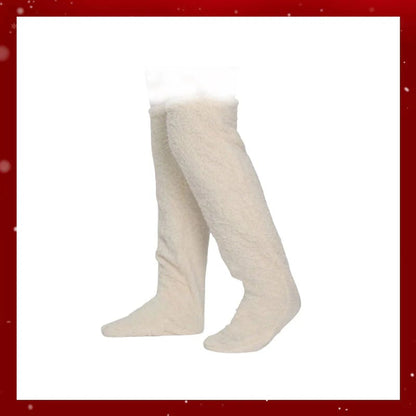 🎅Early Christmas Sale Up to 49% OFF💕Velvety Fleece Knee Socks For Christmas❄️