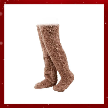🎅Early Christmas Sale Up to 49% OFF💕Velvety Fleece Knee Socks For Christmas❄️