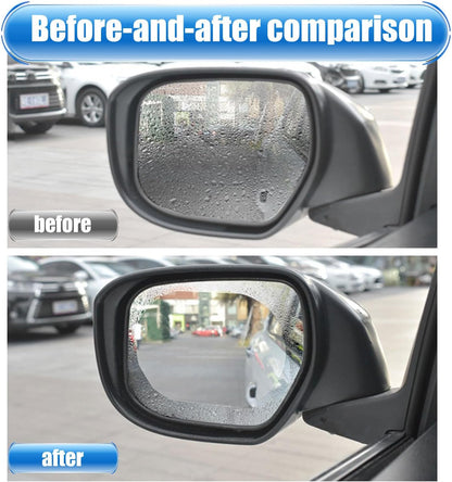 4Pcs Anti-Rain Rearview Mirror Film 🌧️ Drive Safely in Any Weather