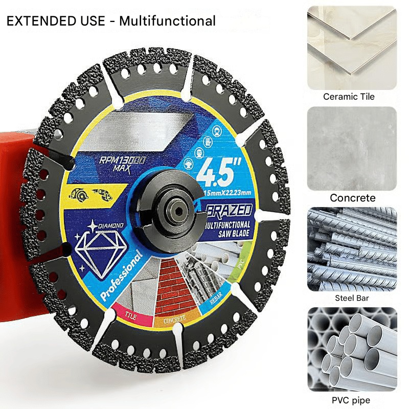 Multipurpose saw blades: They cut any material with unparalleled power and precision.