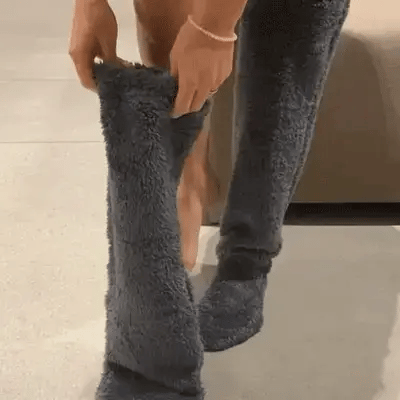 🎅Early Christmas Sale Up to 49% OFF💕Velvety Fleece Knee Socks For Christmas❄️