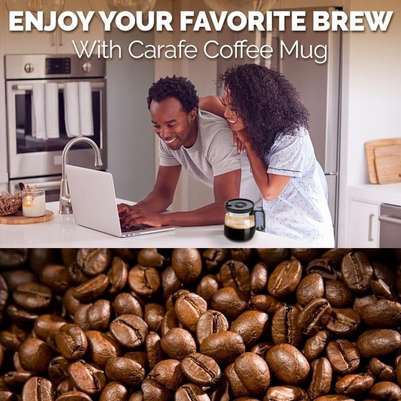 🔥 Hot Sale 47% OFF💖☕ 16 Oz Glass Coffee Mug – Coffee Pot Style