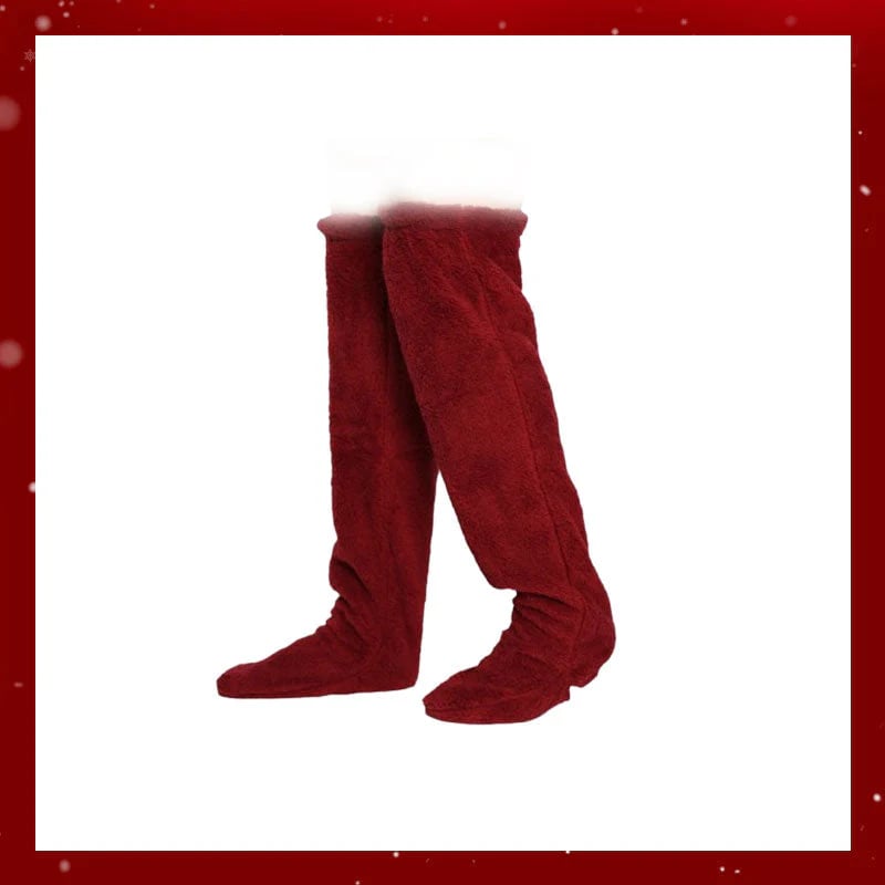 🎅Early Christmas Sale Up to 49% OFF💕Velvety Fleece Knee Socks For Christmas❄️