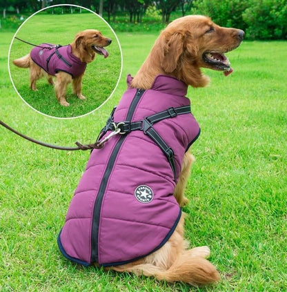 😍Today Special offer 47% OFF-Waterproof Winter Dog Jacket with Built-in Harness