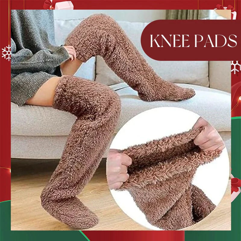 🎅Early Christmas Sale Up to 49% OFF💕Velvety Fleece Knee Socks For Christmas❄️
