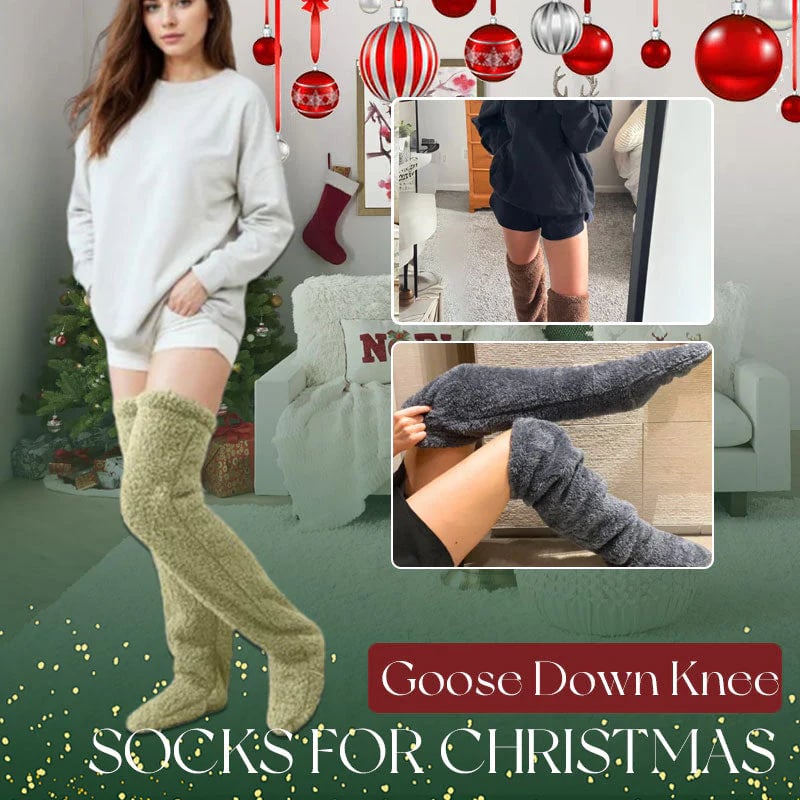 🎅Early Christmas Sale Up to 49% OFF💕Velvety Fleece Knee Socks For Christmas❄️