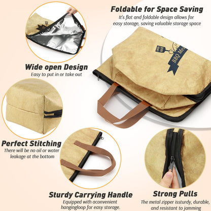 🔥 Elevate Your BBQ Game✨ BBQ Insulated bag - Keep Your Meat Juicy, Tender, and Full of Flavor! 🍖