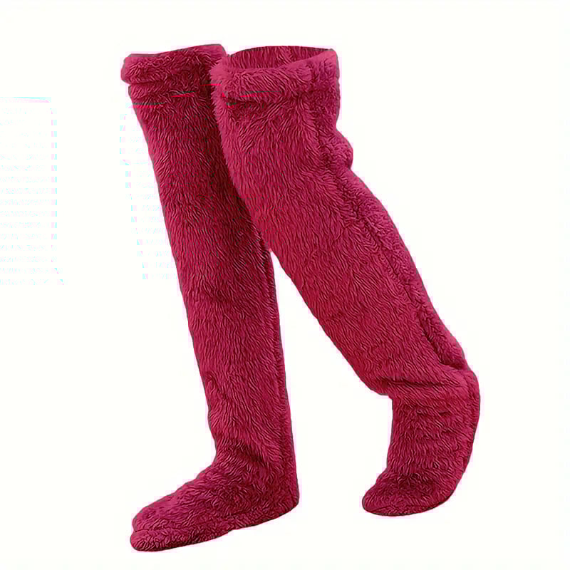 🎅Early Christmas Sale Up to 49% OFF💕Velvety Fleece Knee Socks For Christmas❄️