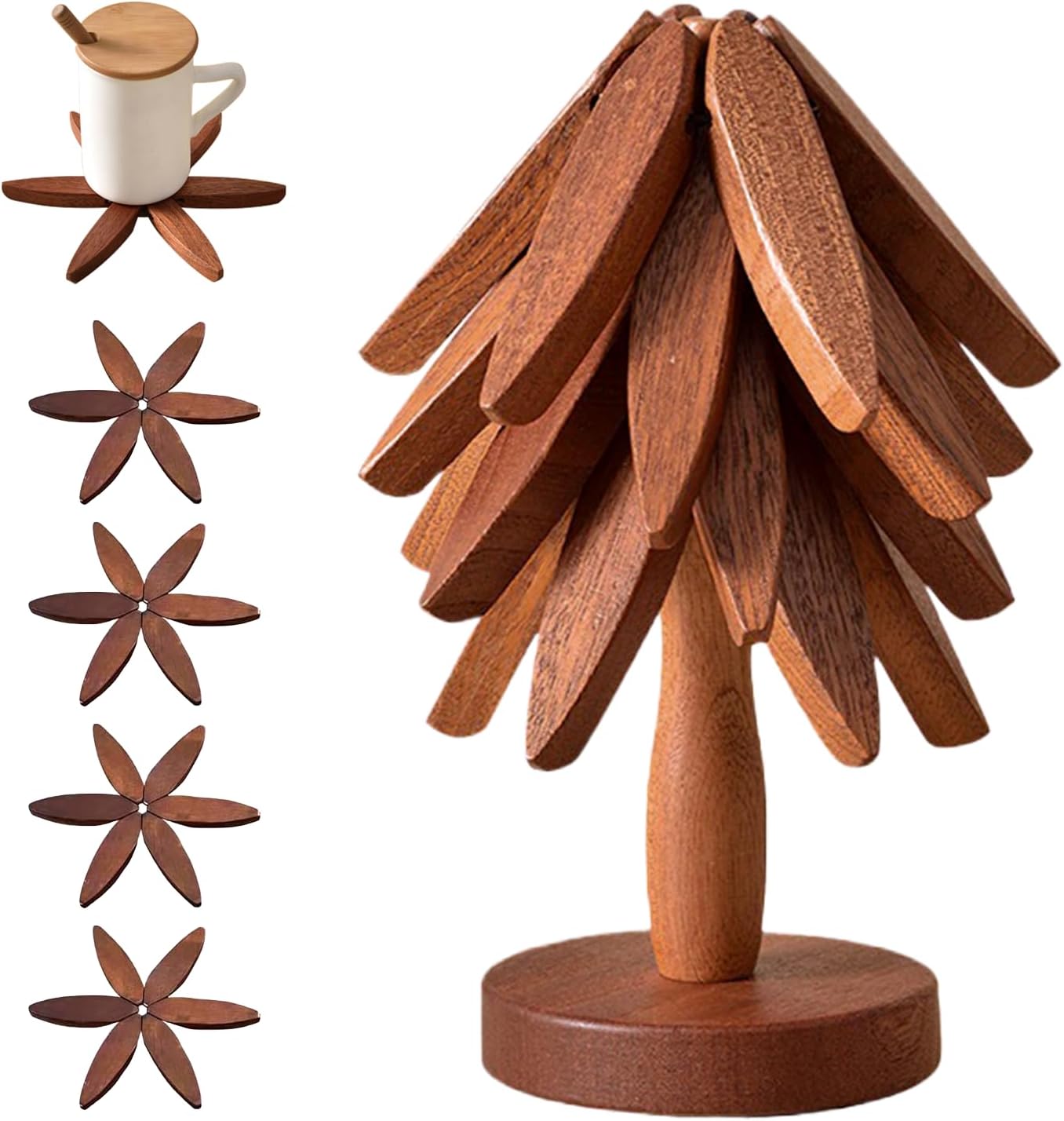 🎁✨Natural Tree Trivet Set - Like a Christmas Tree