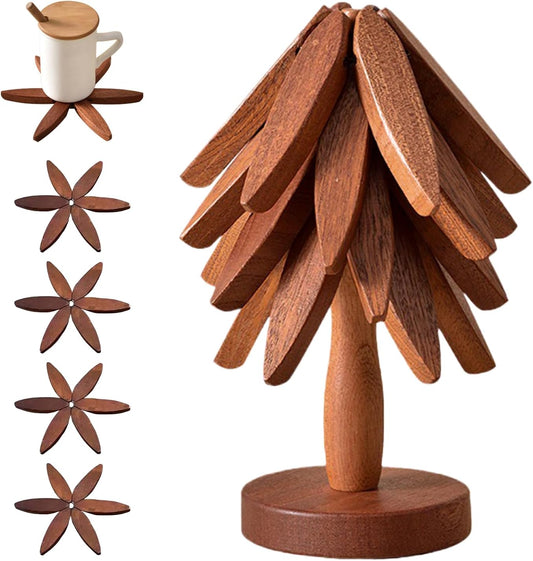 🎁✨Natural Tree Trivet Set - Like a Christmas Tree