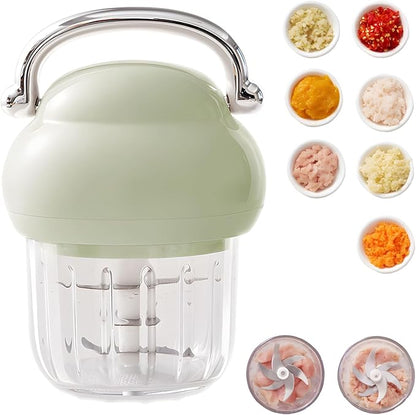 Multi-functional Electric Garlic Chopper, Portable Food Processor, Kitchen Ingredient Processor