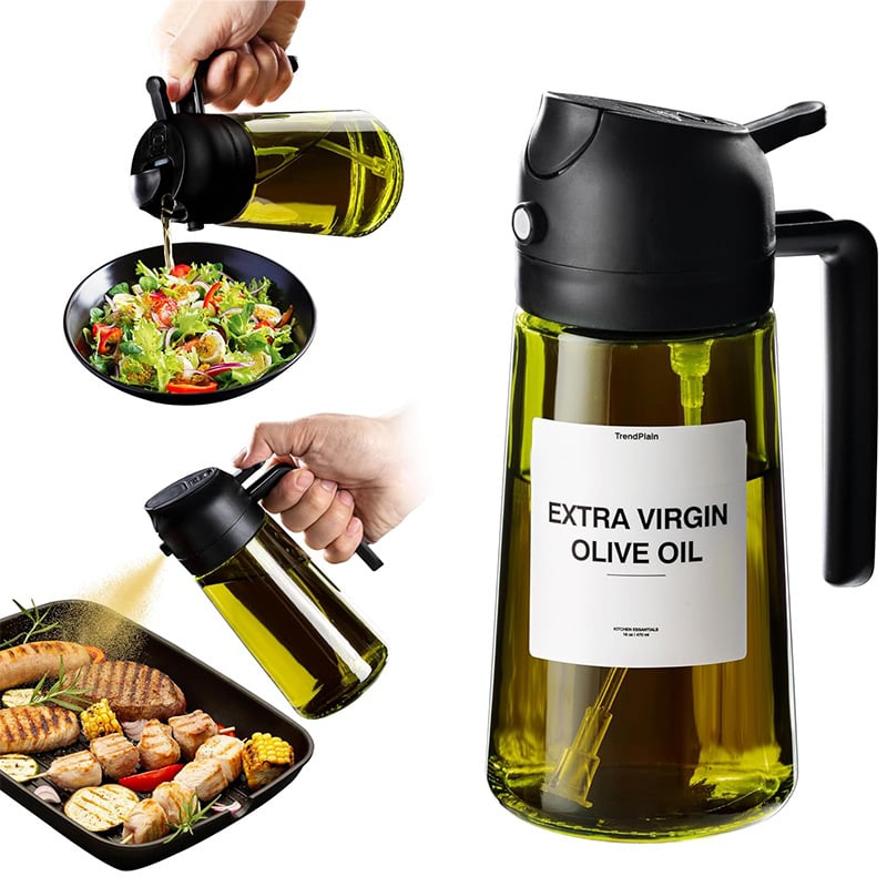 🎁HOT SALE 49% OFF💕2 in 1 Glass Oil Sprayer & Dispenser🔥(Buy 2 Get 10% OFF!)