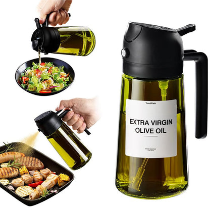 🎁HOT SALE 49% OFF💕2 in 1 Glass Oil Sprayer & Dispenser🔥(Buy 2 Get 10% OFF!)