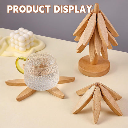 🎁✨Natural Tree Trivet Set - Like a Christmas Tree