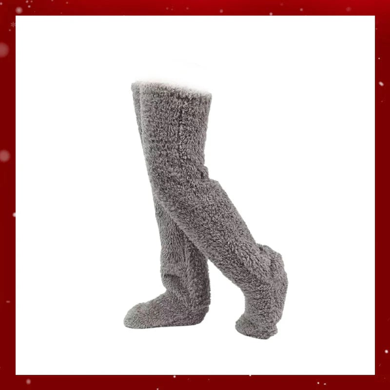 🎅Early Christmas Sale Up to 49% OFF💕Velvety Fleece Knee Socks For Christmas❄️