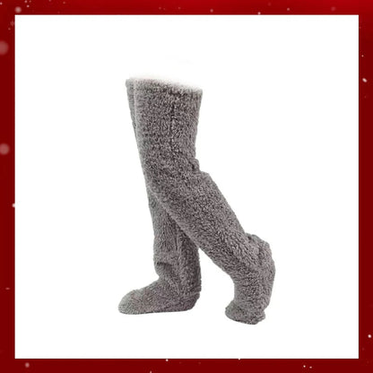 🎅Early Christmas Sale Up to 49% OFF💕Velvety Fleece Knee Socks For Christmas❄️