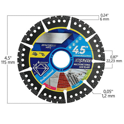 Multipurpose saw blades: They cut any material with unparalleled power and precision.