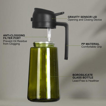 🎁HOT SALE 49% OFF💕2 in 1 Glass Oil Sprayer & Dispenser🔥(Buy 2 Get 10% OFF!)