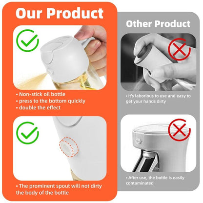 🎁HOT SALE 49% OFF💕2 in 1 Glass Oil Sprayer & Dispenser🔥(Buy 2 Get 10% OFF!)