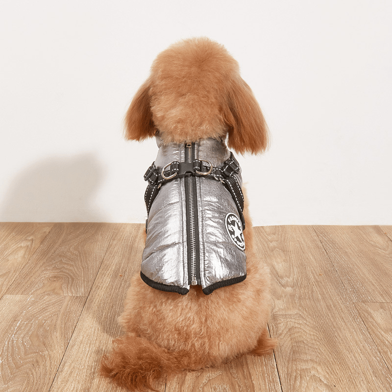 😍Today Special offer 47% OFF-Waterproof Winter Dog Jacket with Built-in Harness