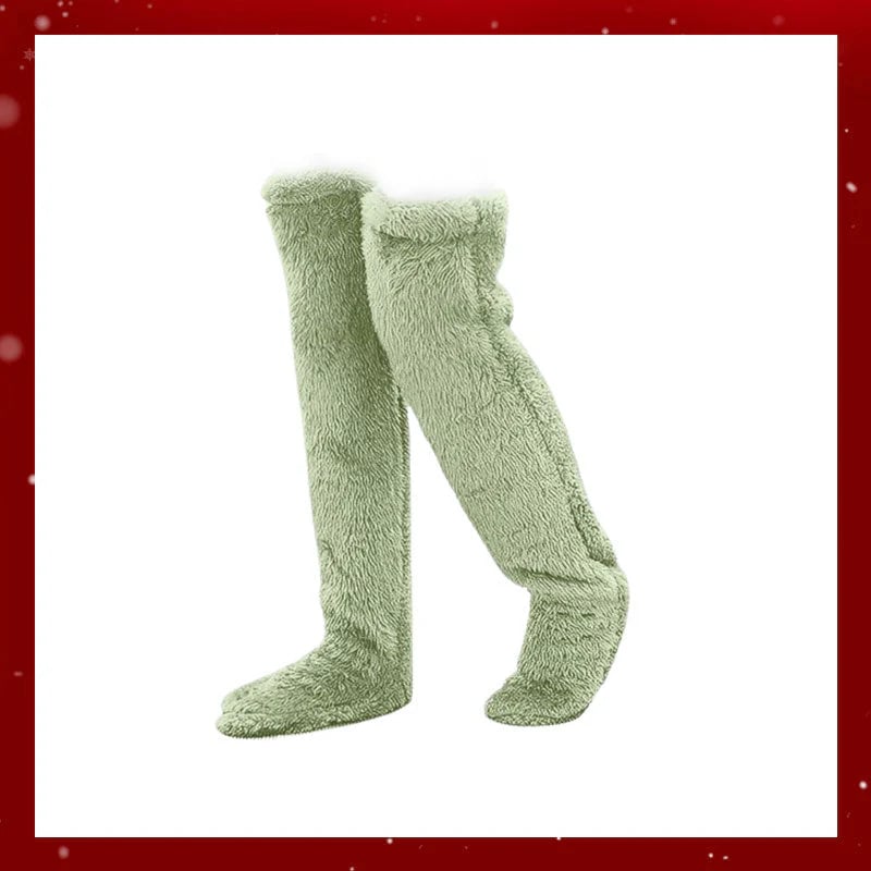 🎅Early Christmas Sale Up to 49% OFF💕Velvety Fleece Knee Socks For Christmas❄️
