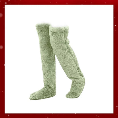 🎅Early Christmas Sale Up to 49% OFF💕Velvety Fleece Knee Socks For Christmas❄️